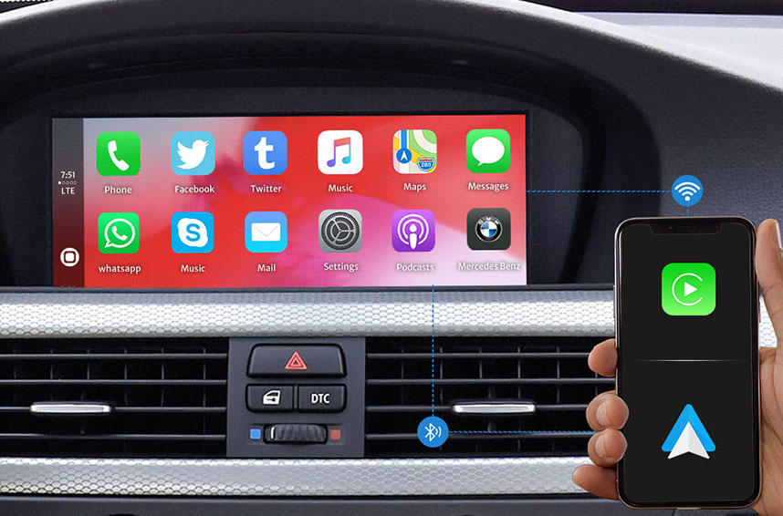 Scatola del modulo CarPlay aftermarket: retrofit dello schermo originale